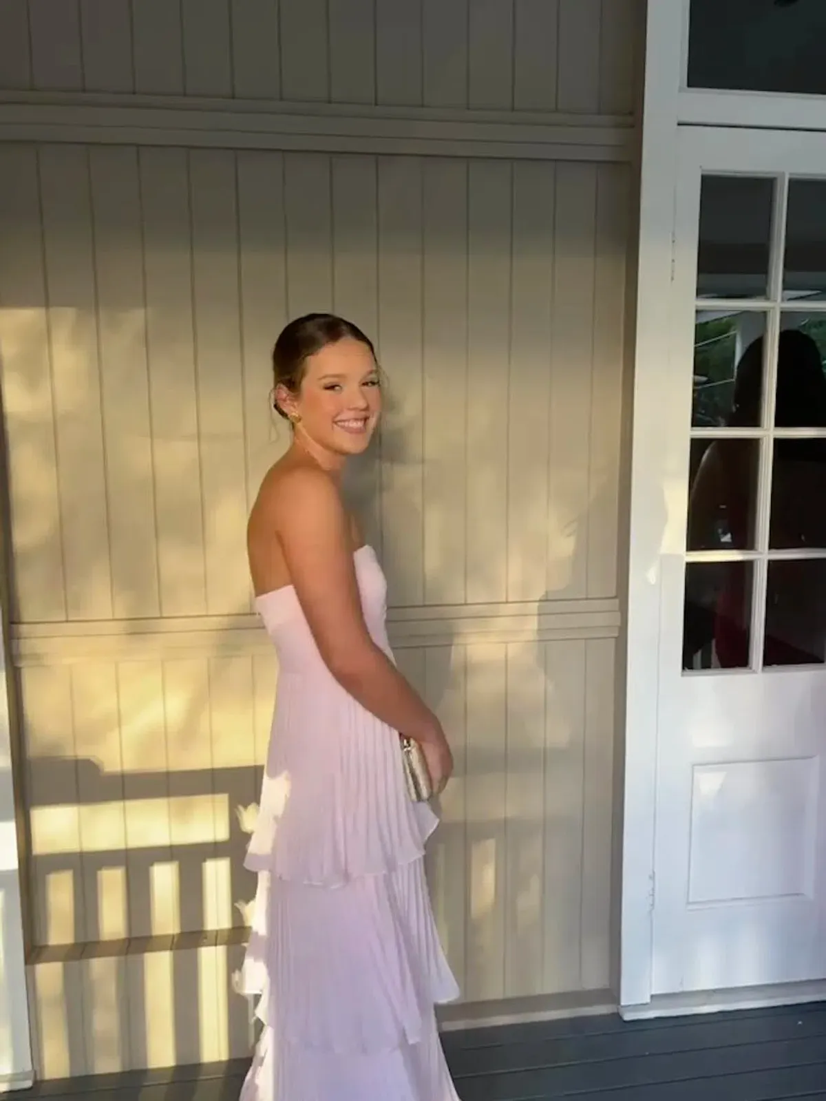 LULUS PINK TIERED MAXI DRESS for rent on The Volte - main image