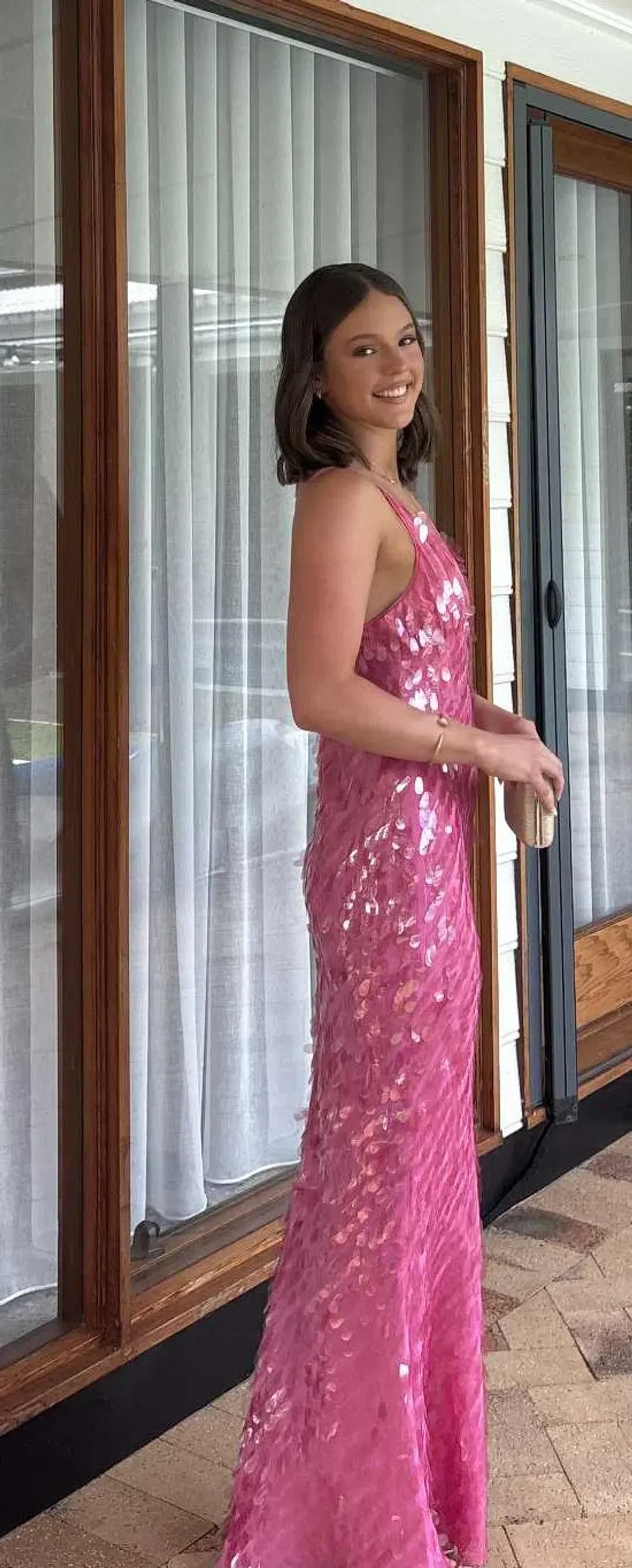 MISHA SAPHIRE SEQUIN GOWN for rent on The Volte - main image