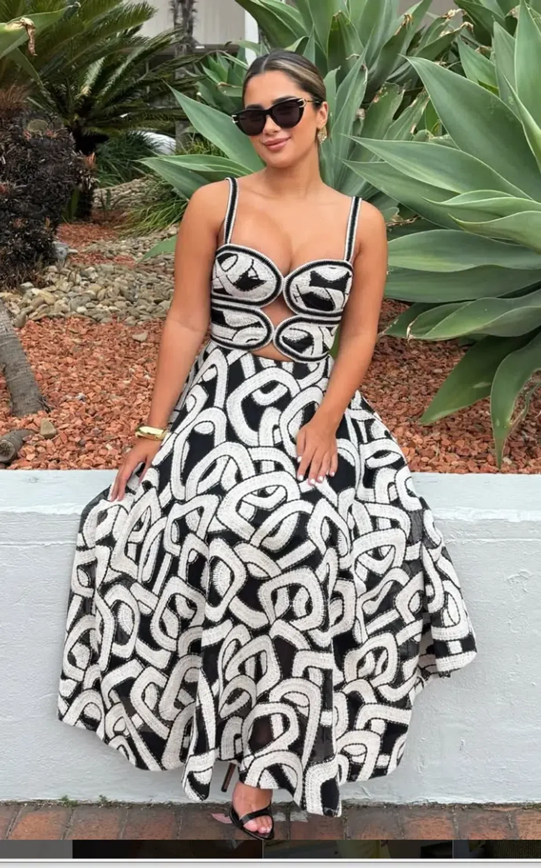 REBECCA VALLANCE CATENA MIDI DRESS SIZE 8 for rent on The Volte - main image