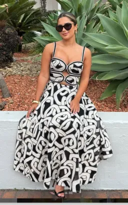 REBECCA VALLANCE CATENA MIDI DRESS SIZE 8 for rent on The Volte - image 1