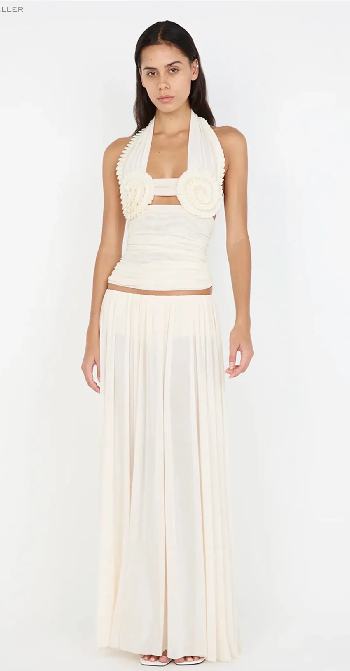 Dante Spiral Halter Top and Camille Maxi Skirt for rent on The Volte - main image