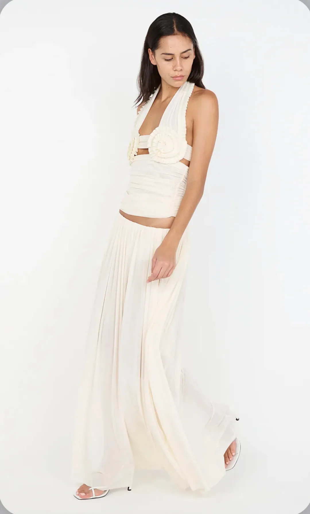 Dante Spiral Halter Top and Camille Maxi Skirt for rent on The Volte - main image