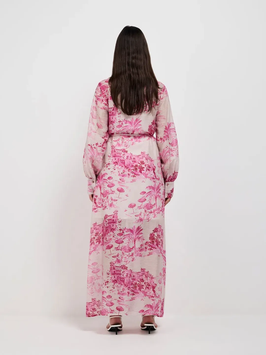 SHEIKE PINK PARADISE SHIRTDRESS SIZE 6 [GENEROUS] for rent on The Volte - main image
