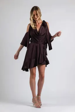 Zimmermann Silk Sueded Billow Dress Mulberry Size 8  for rent on The Volte - image 1