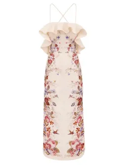 ZIMMERMANN PATIENCE FRILL MIDI DRESS SIZE 0 for rent on The Volte - image 3