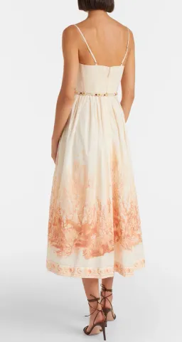 ZIMMERMANN WANDERLUST CORSET MIDI DRESS SIZE 0 for rent on The Volte - image 2