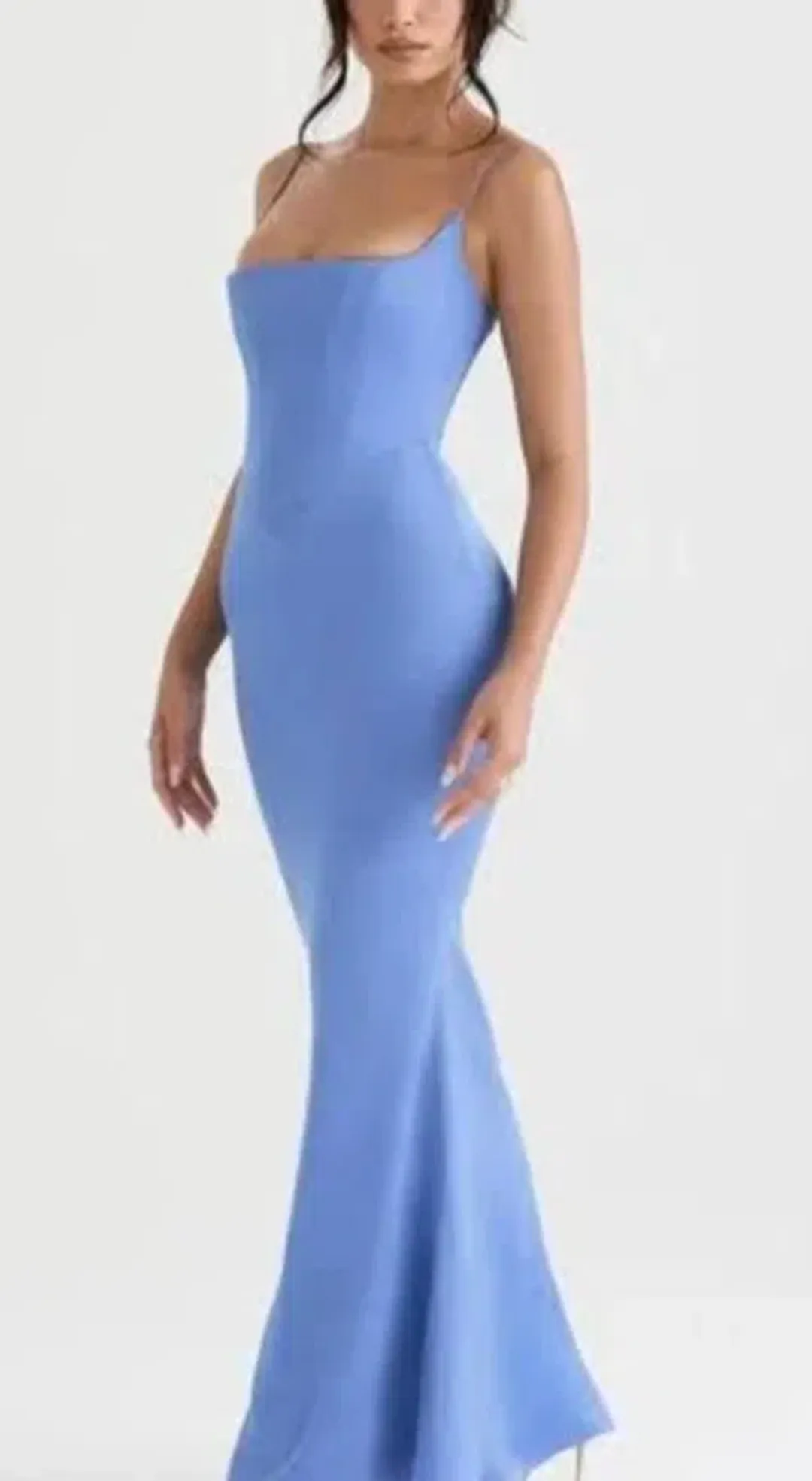 House of CB "OLIVETTE" Periwinkle Blue Corset Gown S BRAND NEW for rent on The Volte - main image