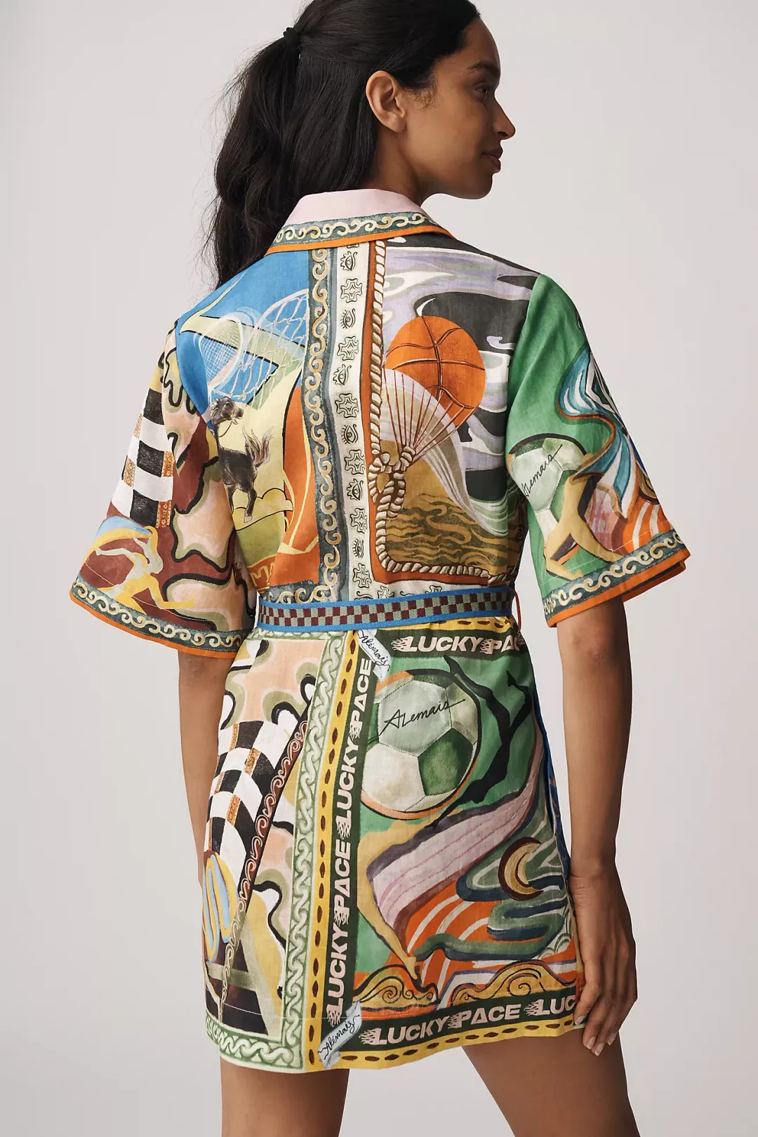 ALEMAIS LUCKY PACE MINI DRESS SIZE 10 for rent on The Volte - main image