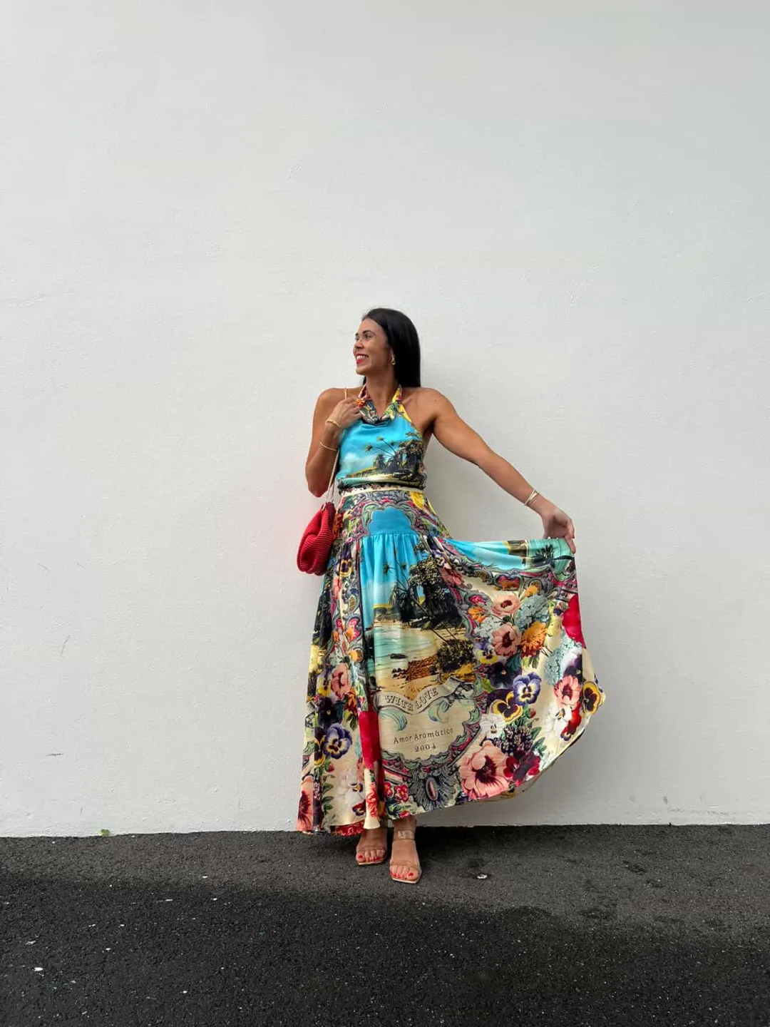 CAMILLA BATHING BOMBSHELL HALTER TOP AND SKIRT for rent on The Volte - main image