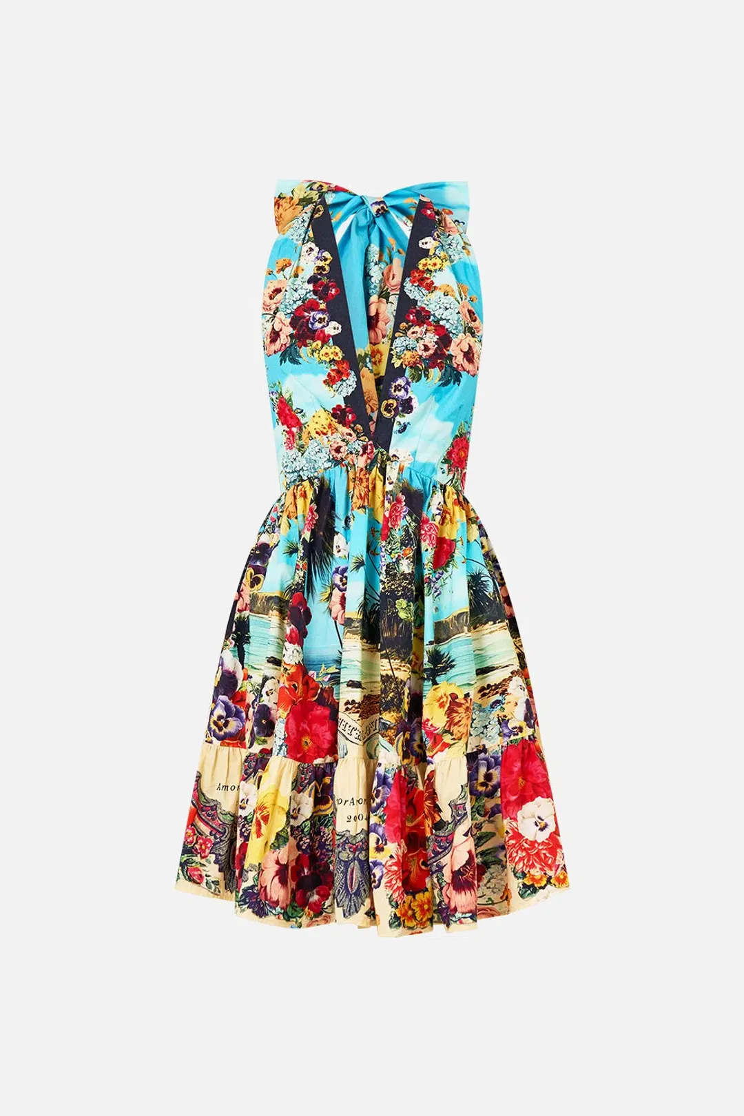 CAMILLA BATHING BOMBSHELL RUFFLE HEM MINI DRESS for rent on The Volte - main image