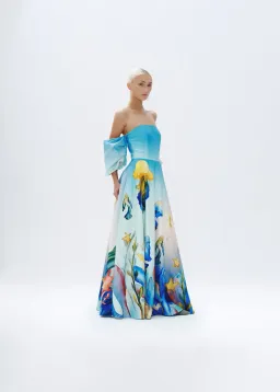 Justin Tong Stephanie Gown Size 12 for rent on The Volte - image 3