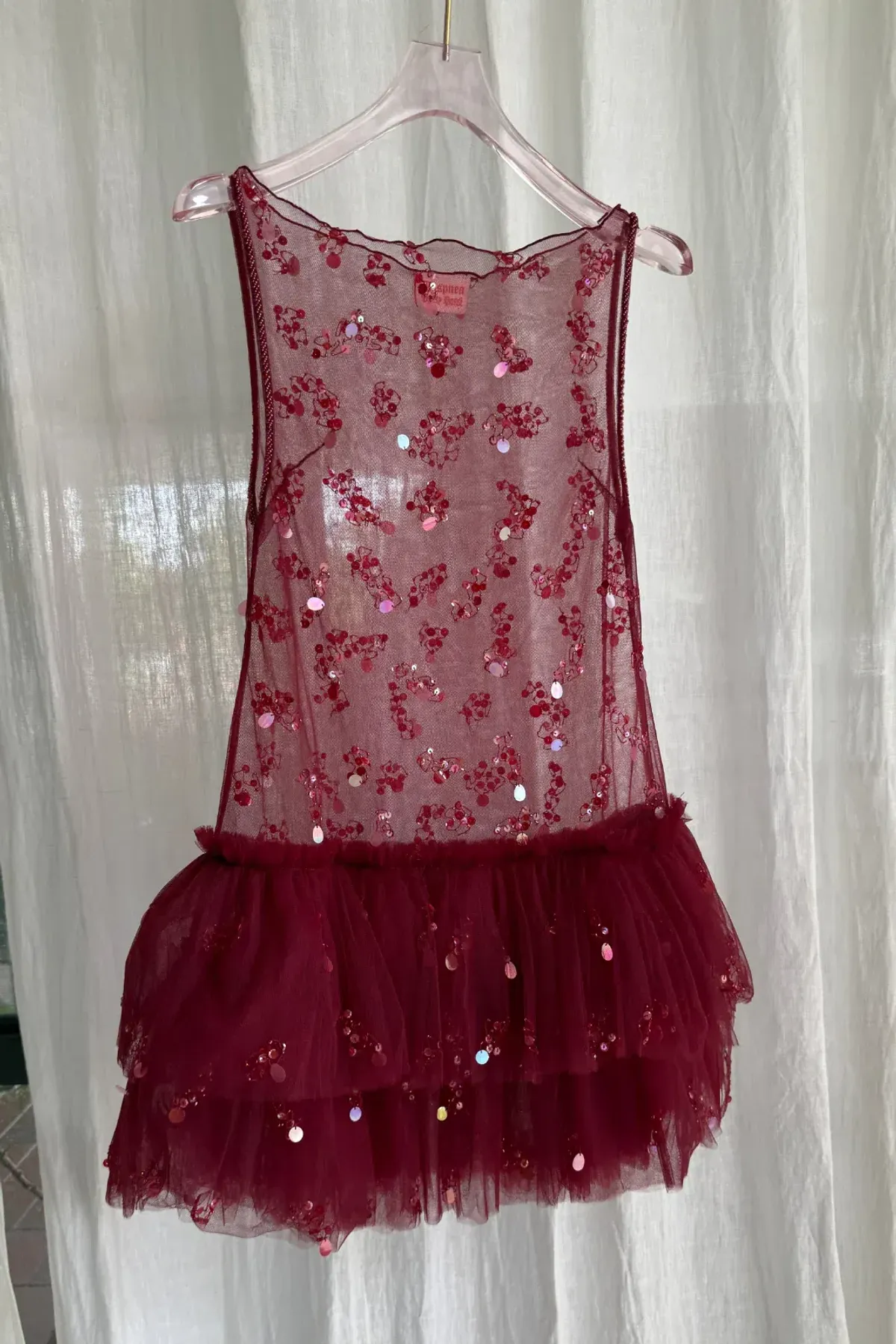 Dyspnea - TROPHY TULLE MINI DRESS - Size L for rent on The Volte - main image