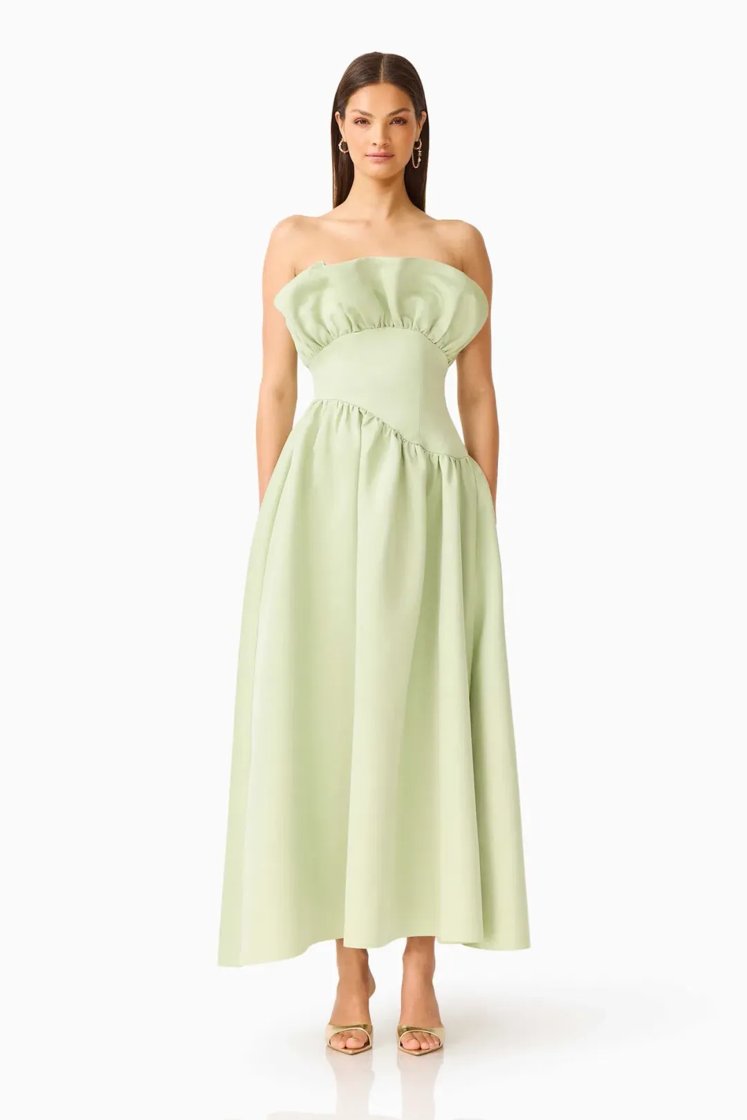 Elliatt Laurel Sleeveless Maxi Dress in Sage Green Size XS / AU 6 for rent on The Volte - main image