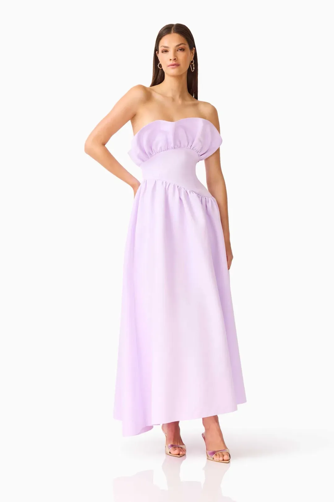 Elliatt Laurel Sleeveless Maxi Dress in Lilac Purple Size S / AU 8 for rent on The Volte - main image