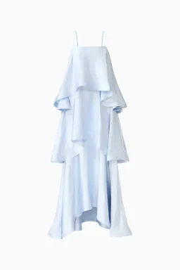 Elliatt Tilly Tiered Maxi Dress in Pale Blue Size M / AU 10 for rent on The Volte - image 6