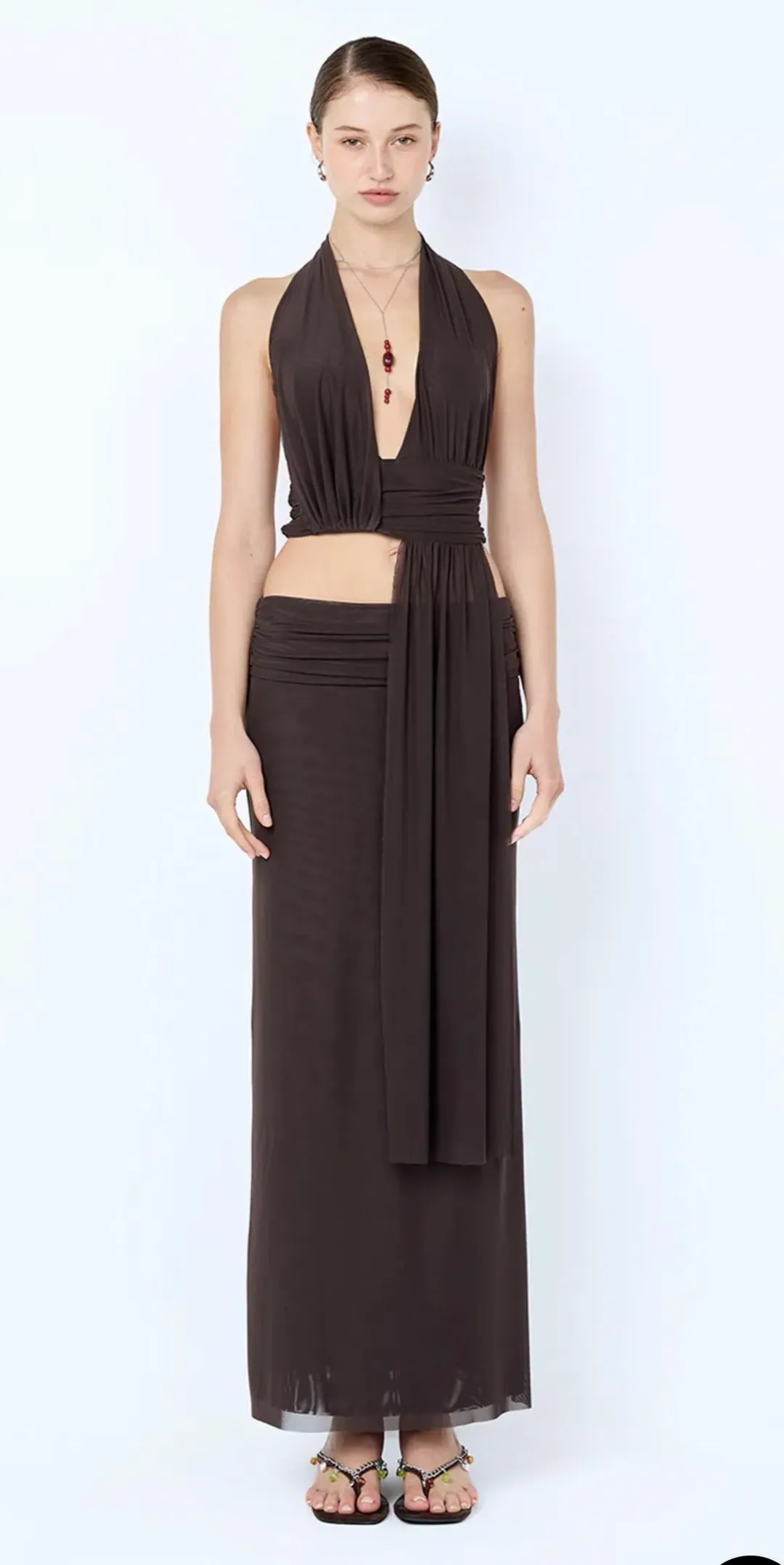 Bec and Bridge - Eva drape top and skirt set for rent on The Volte - main image