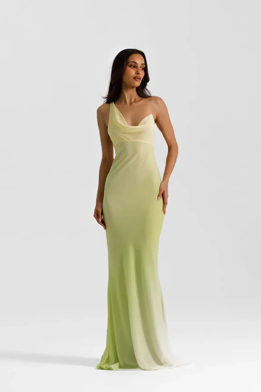 NATALIE ROLT HALLIE GOWN CITRUS SIZE 8 (1) for rent on The Volte - main image