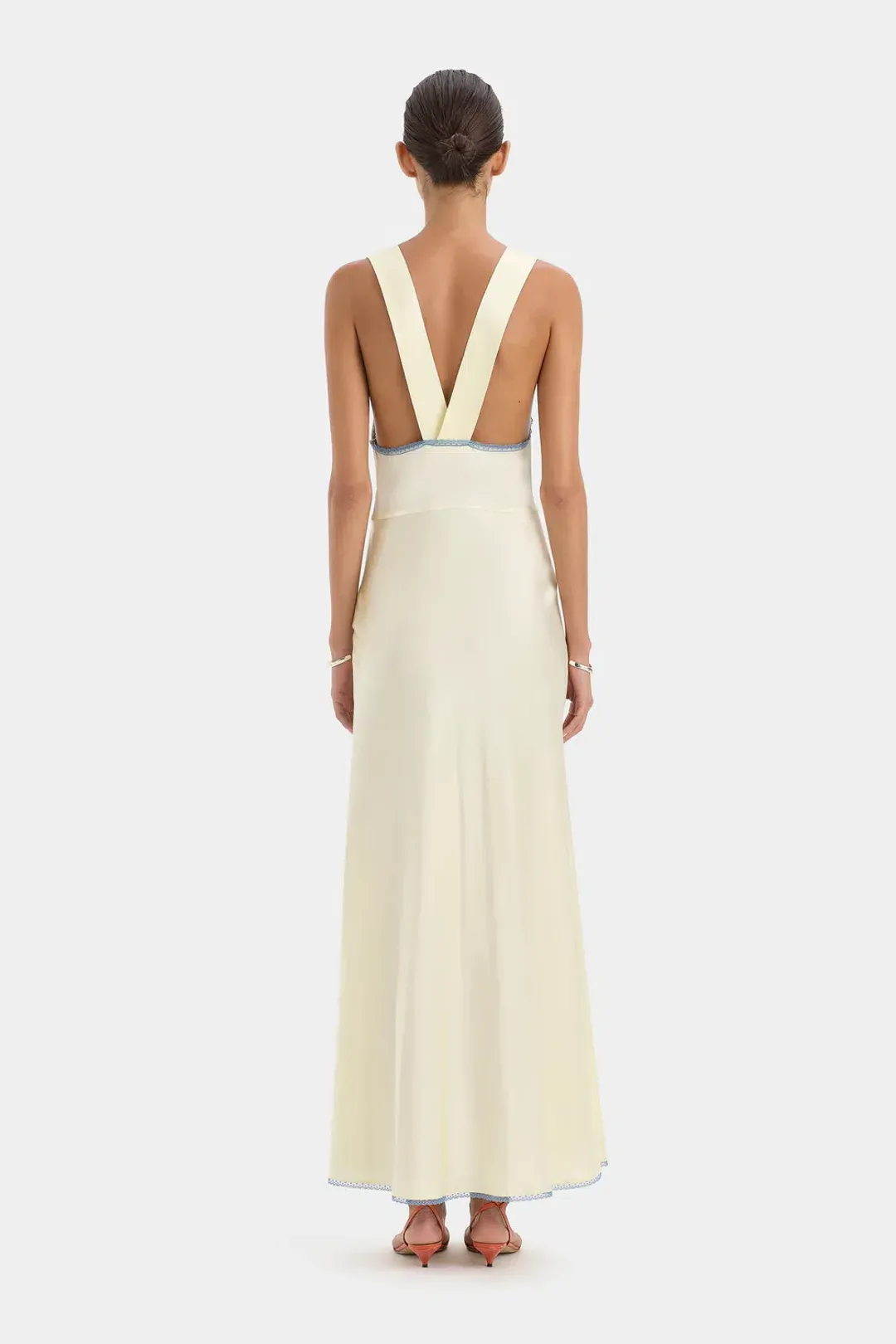 Sir The Label Aries Cut Out Gown in Butter Size 1 / AU 8 for rent on The Volte - main image