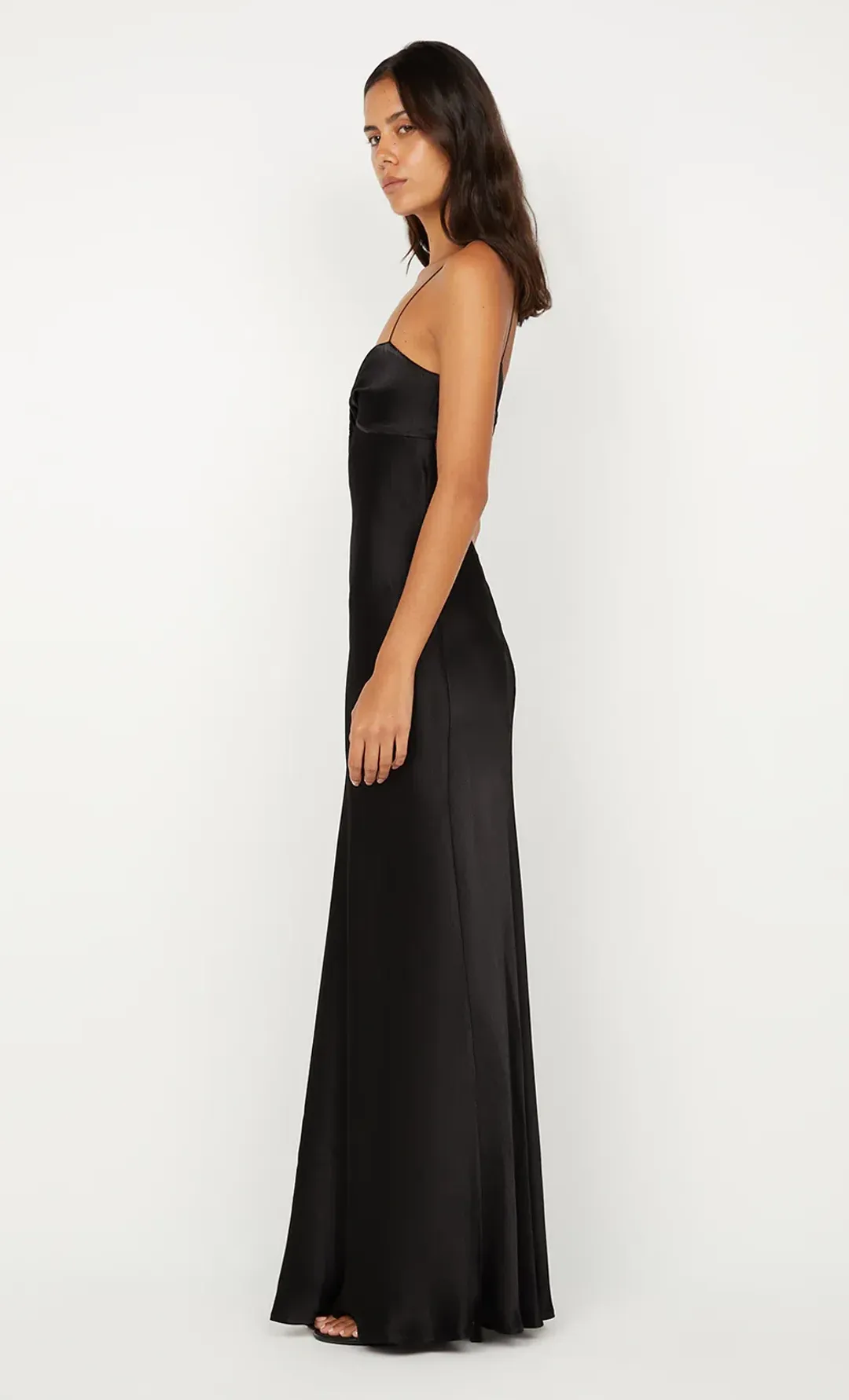 Bec and bridge CINDER TWIST MAXI DRESS in black size 8 for rent on The Volte - main image