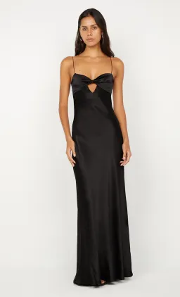 Bec and bridge CINDER TWIST MAXI DRESS in black size 8 for rent on The Volte - image 1