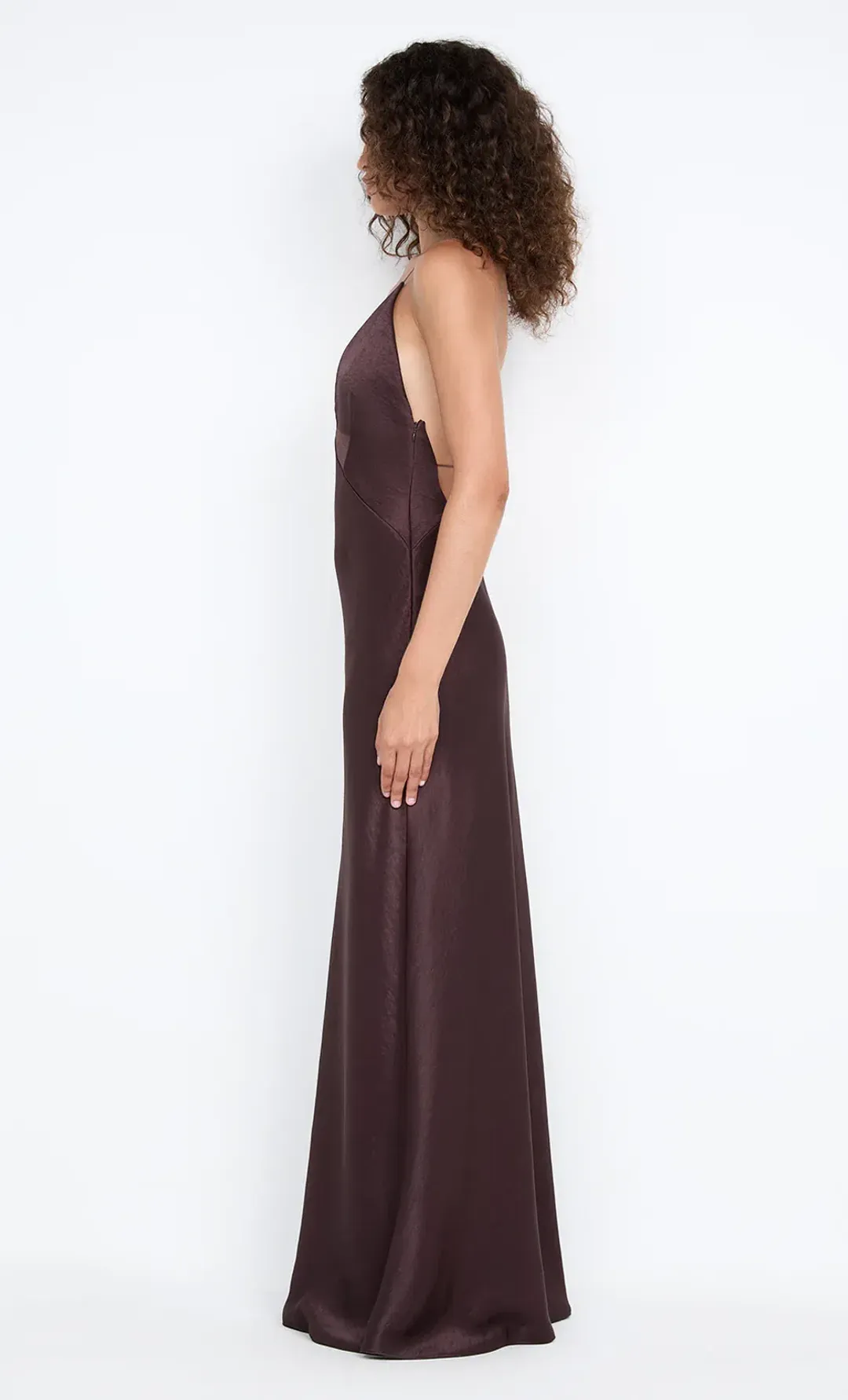 bec and bridge ARIAHN MAXI DRESS in dark chocolate size 6 for rent on The Volte - main image