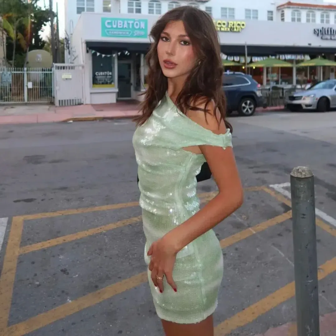 Bec & Bridge Brydie Asym Mini Dress Size 8 for rent on The Volte - main image