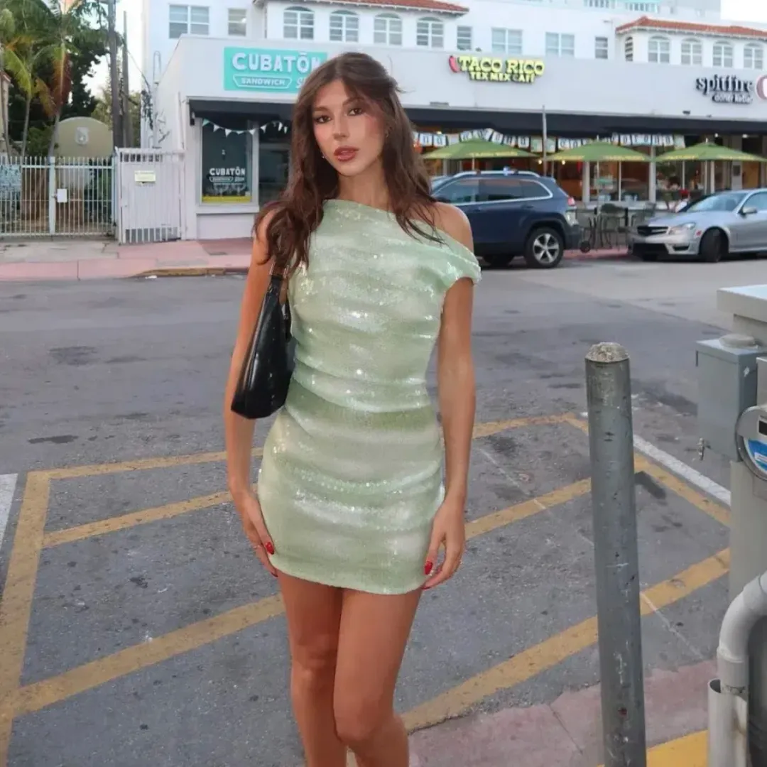 Bec & Bridge Brydie Asym Mini Dress Size 8 for rent on The Volte - main image