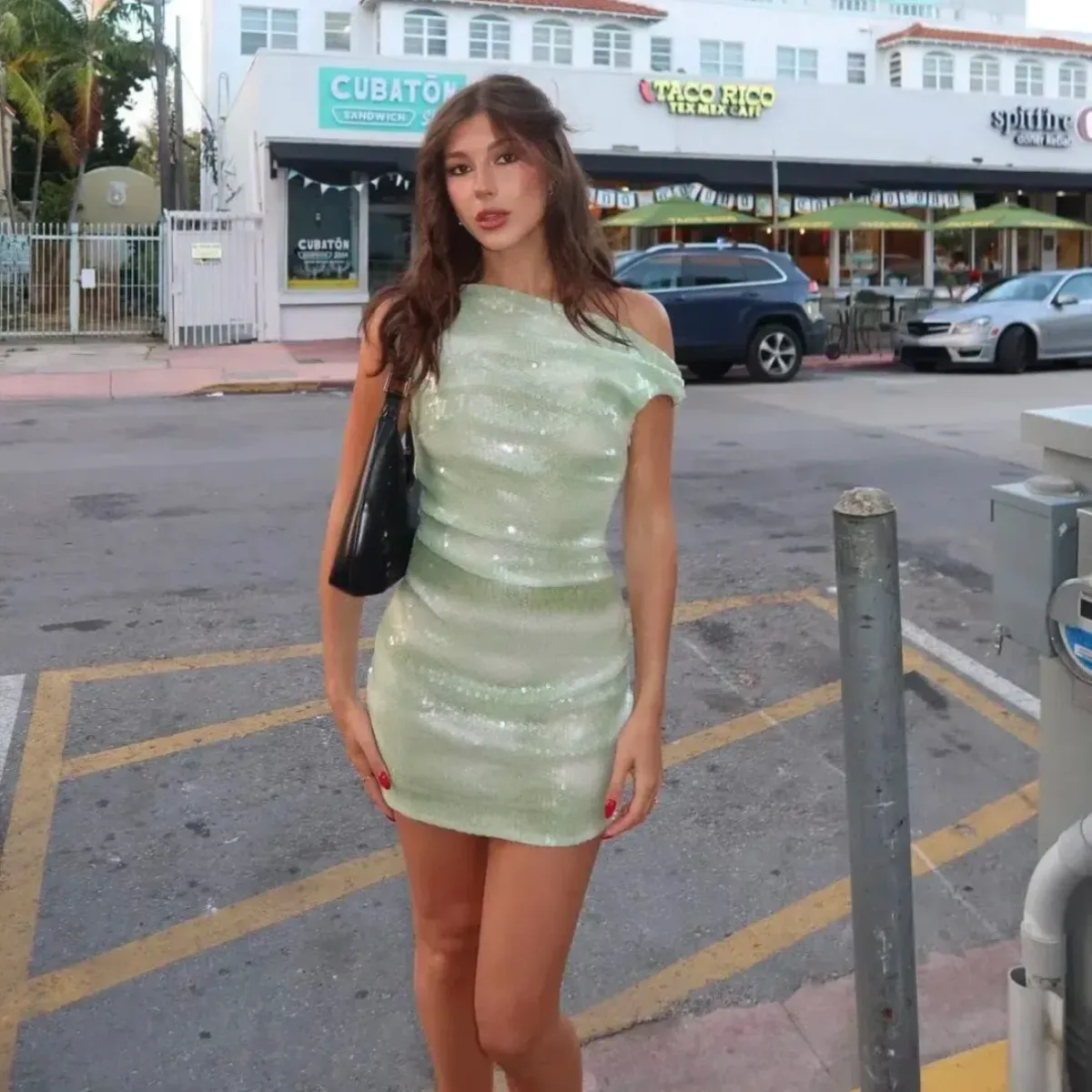 Bec & Bridge Brydie Asym Mini Dress Size 8 for rent on The Volte - main image