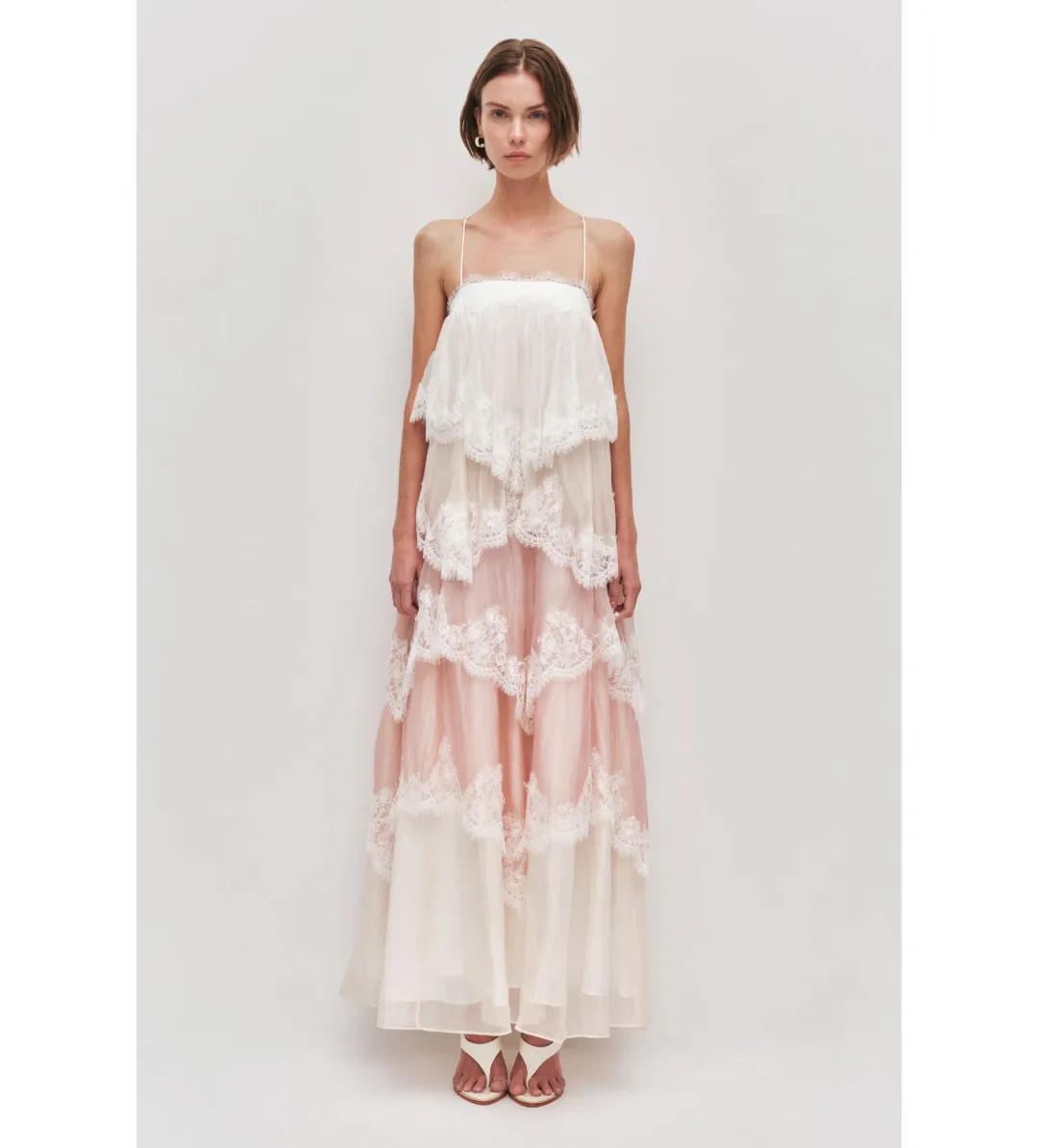 Aje Ophelia Lace Gown in Multi Size AU6 for rent on The Volte - main image