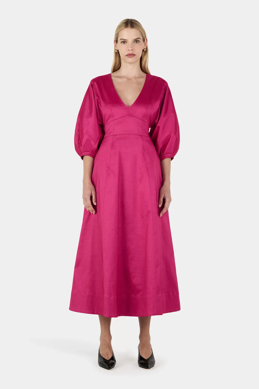 Hansen And Gretel Penelope Dress Magenta Pink Size 10 for rent on The Volte - main image