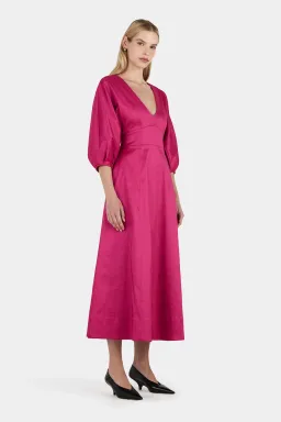 Hansen And Gretel Penelope Dress Magenta Pink Size 10 for rent on The Volte - image 3
