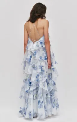 AJE Pandorea Layered Maxi Dress Iris Size 14 for rent on The Volte - image 2