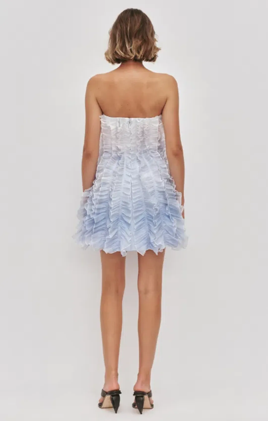 AJE Temperance Mini Dress Blue ombre Size 12 for rent on The Volte - main image