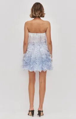 AJE Temperance Mini Dress Blue ombre Size 12 for rent on The Volte - image 2