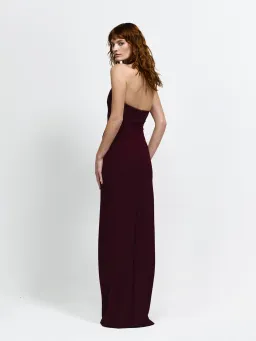 Effie Kats Myla Gown - Wine Size XS for rent on The Volte - image 2