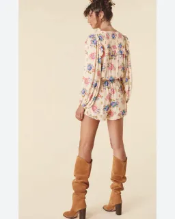 Spell Gypsy Playsuit Size XXS Solstice Romper Cream Boho Woodstock Coachella for rent on The Volte - image 3