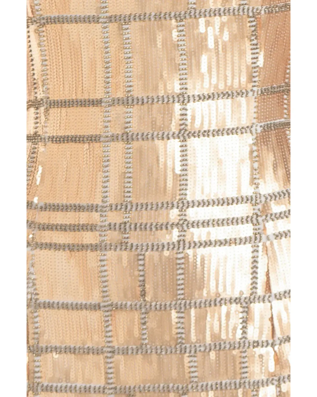 Misha Yvette Dress Gold Sequin Size 10 for rent on The Volte - main image