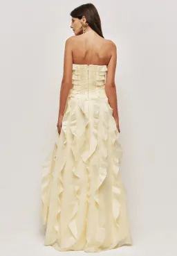 Aje Allairie Gown Size 8 Butter Yellow  for rent on The Volte - image 4