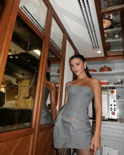 Fanci Club Paradise Grey Khaki Set for rent on The Volte - image 1