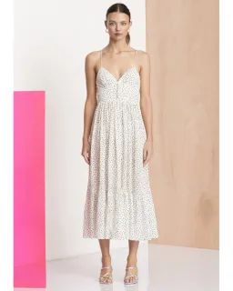 Bec & Bridge Miss Frenchie Midi Dress Polka Dot Size AU 8 for rent on The Volte - image 1