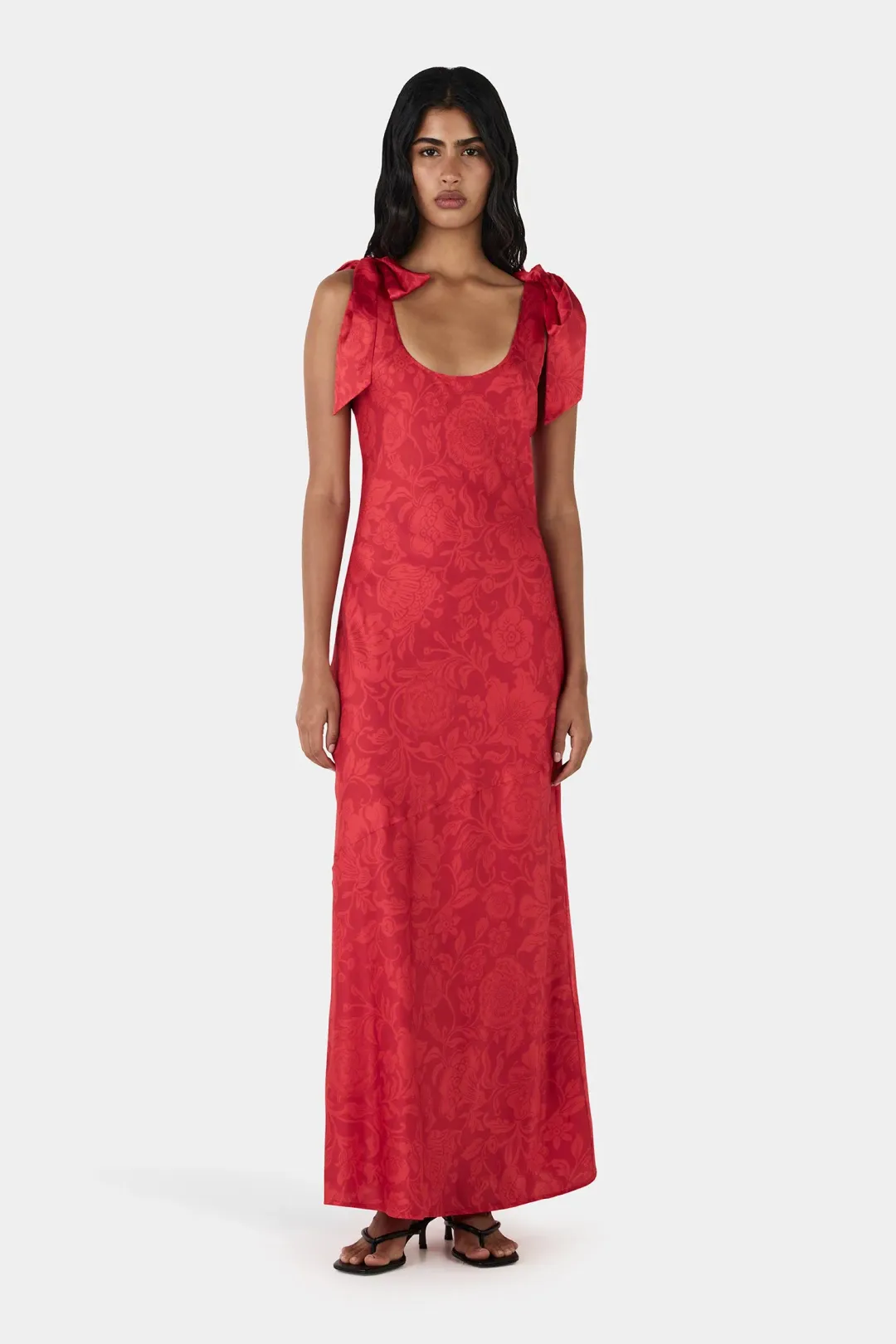 Hansen And Gretel Cali Dress Scarlett Bloom Floral Size 10 for rent on The Volte - main image