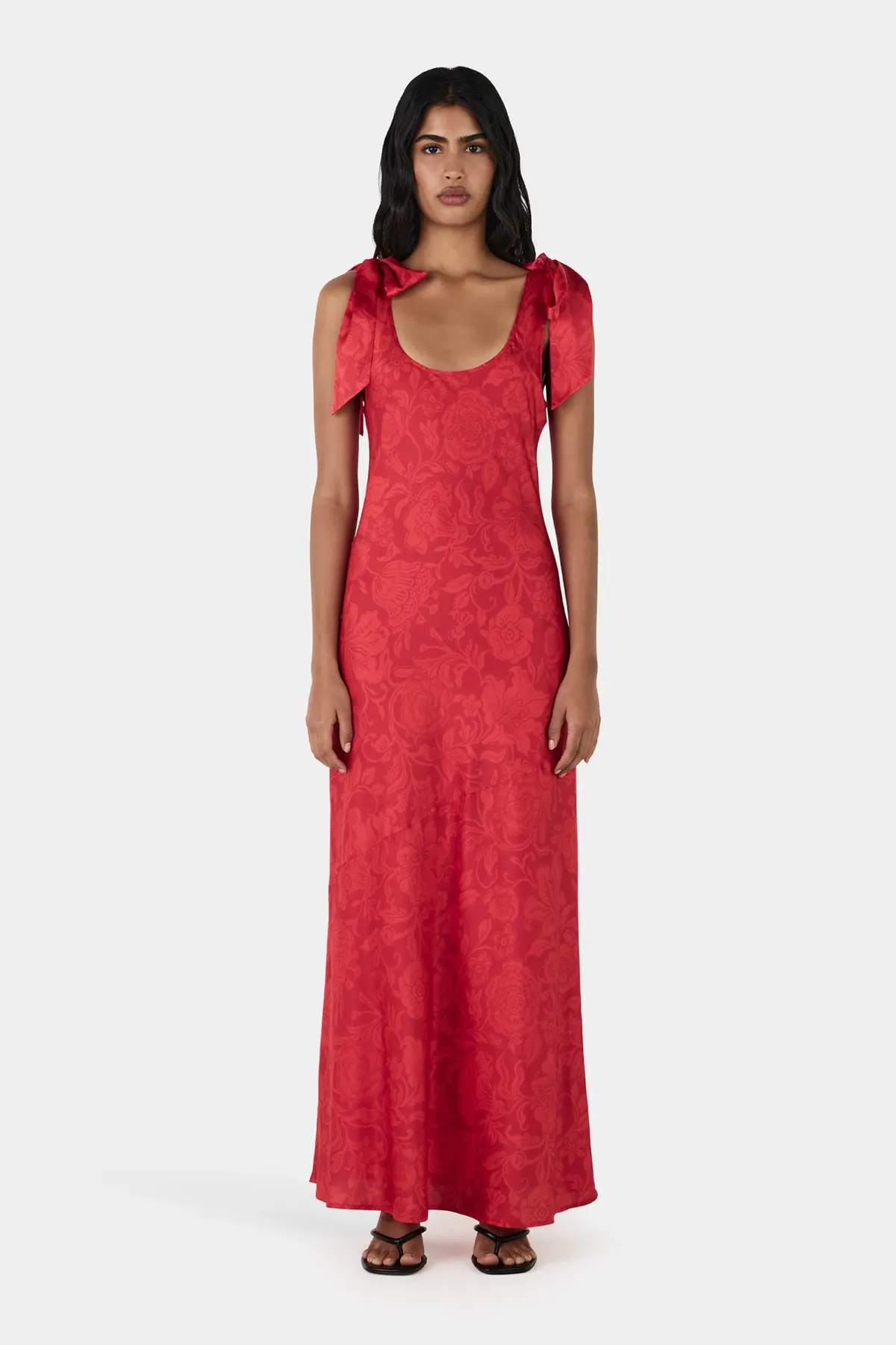 Hansen And Gretel Cali Dress Scarlett Bloom Floral Size 10 for rent on The Volte - main image