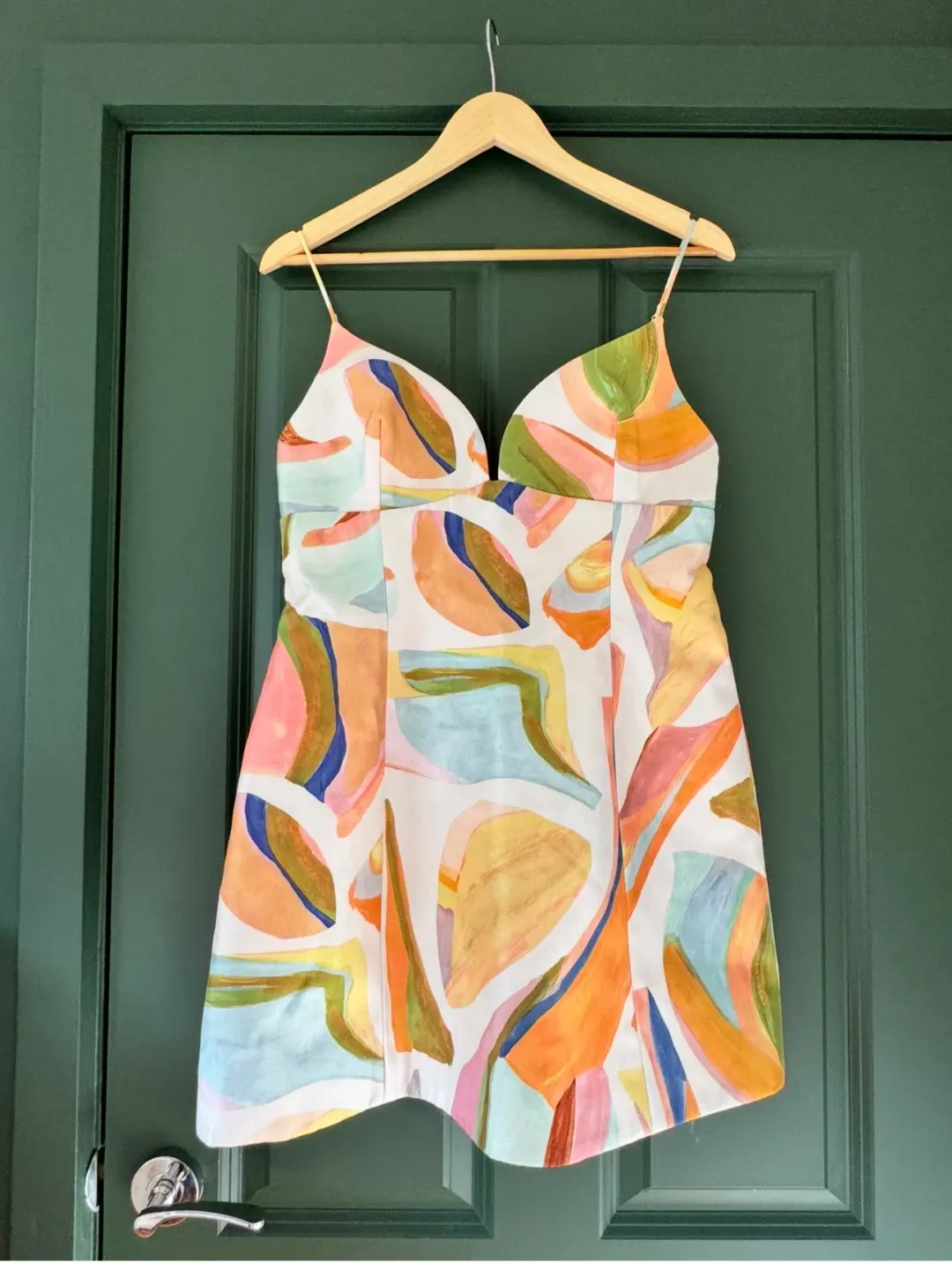 Acler Bartin Multi Coloured Mini Dress. Size 12 for rent on The Volte - main image