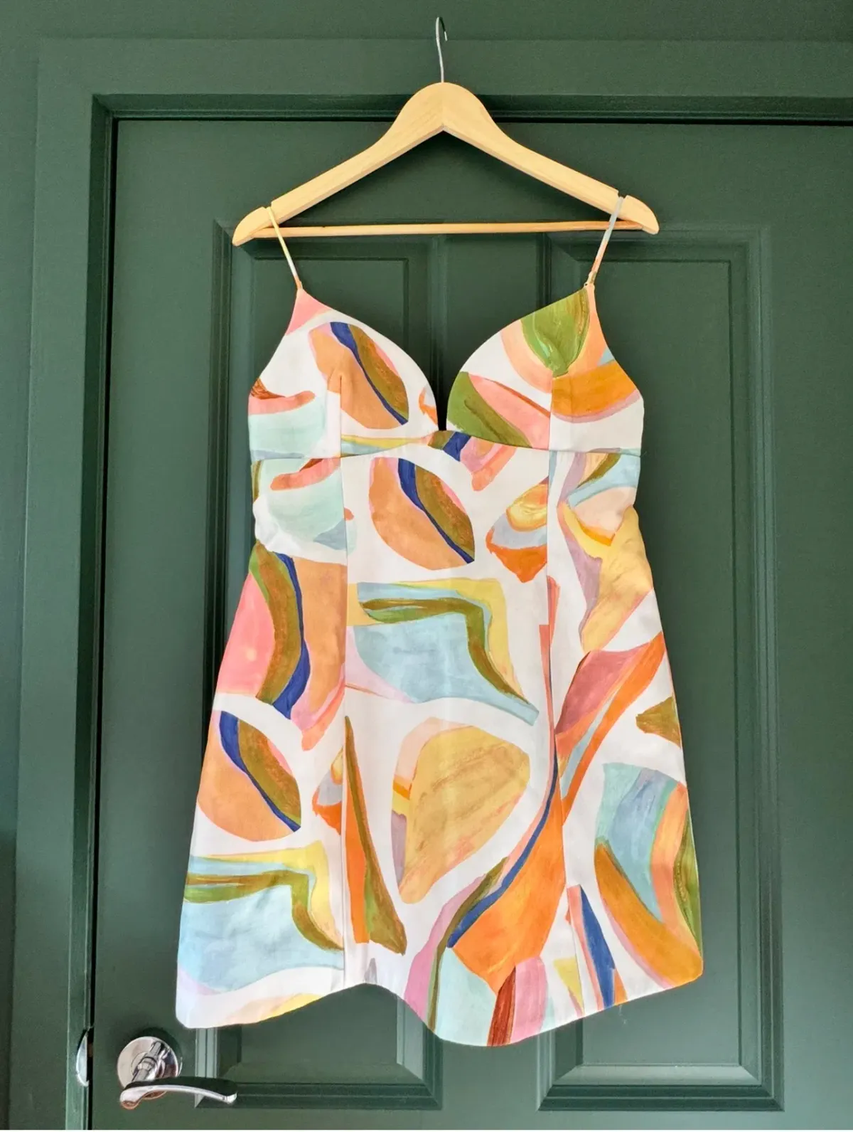 Acler Bartin Multi Coloured Mini Dress. Size 12 for rent on The Volte - main image