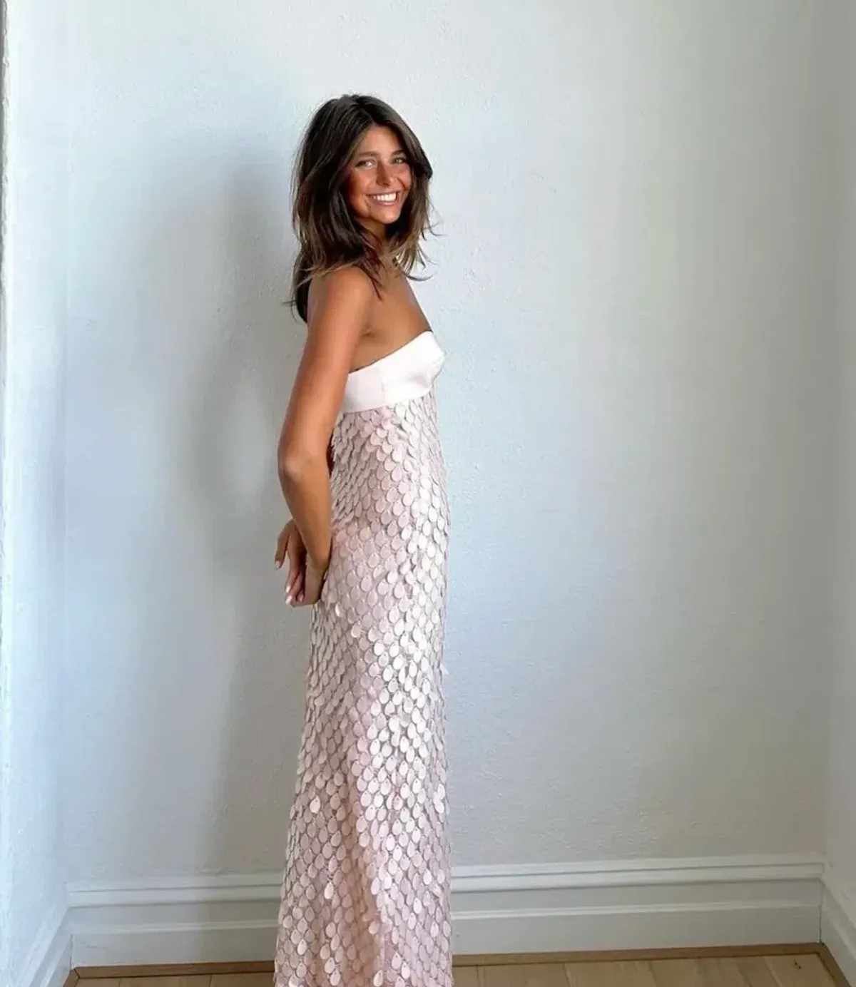 SUPREME EXTREME BALCONETTE GOWN - PINK for rent on The Volte - main image