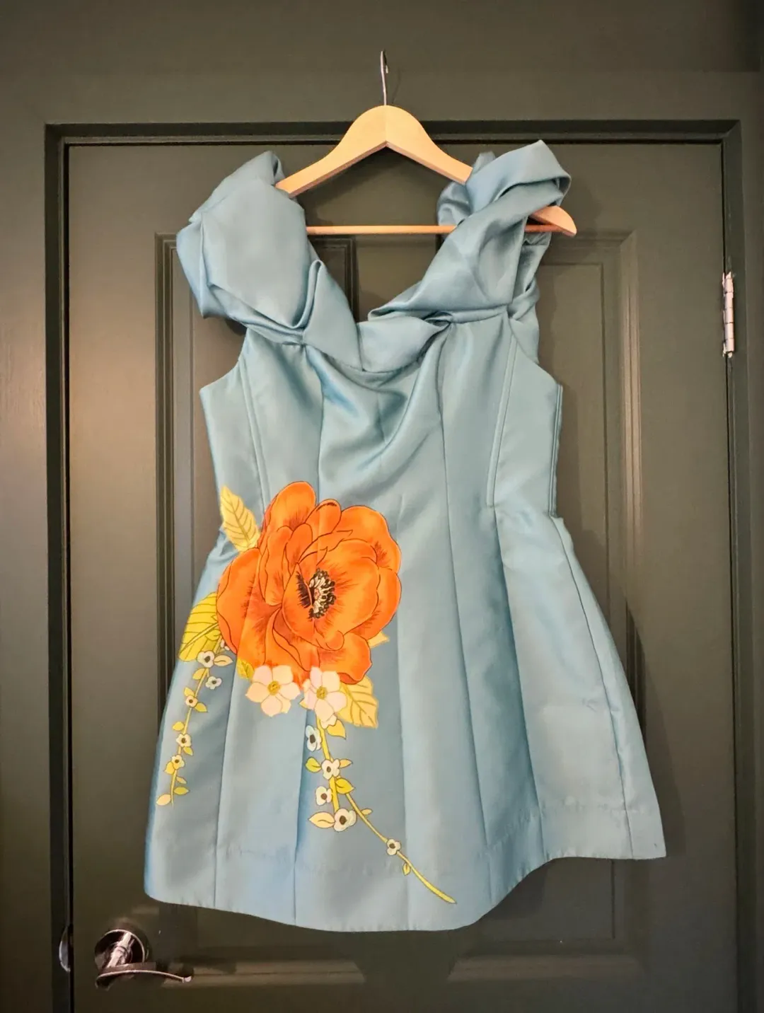 Alemais Regent Jade Mini Dress, Size 12 for rent on The Volte - main image