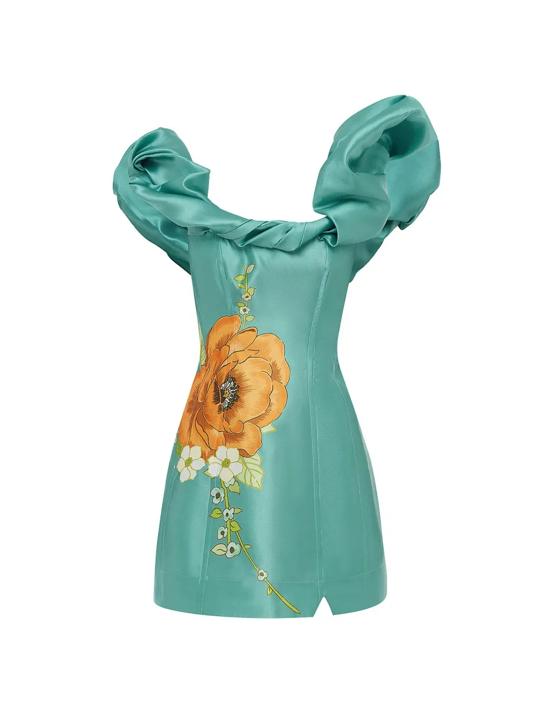 Alemais Regent Jade Mini Dress, Size 12 for rent on The Volte - main image