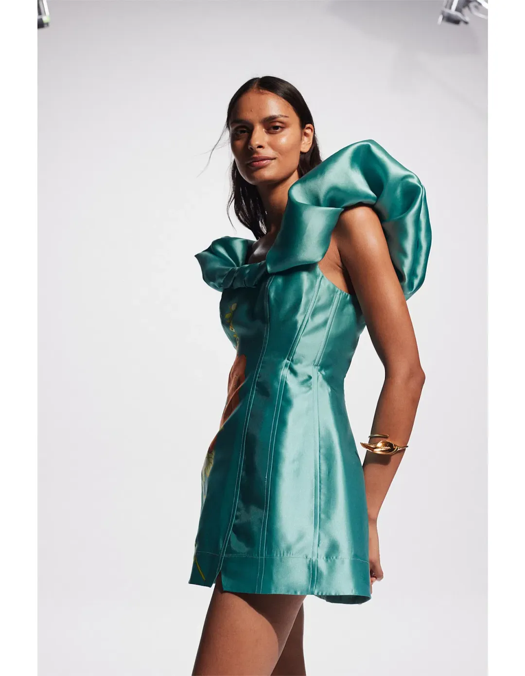 Alemais Regent Jade Mini Dress, Size 12 for rent on The Volte - main image