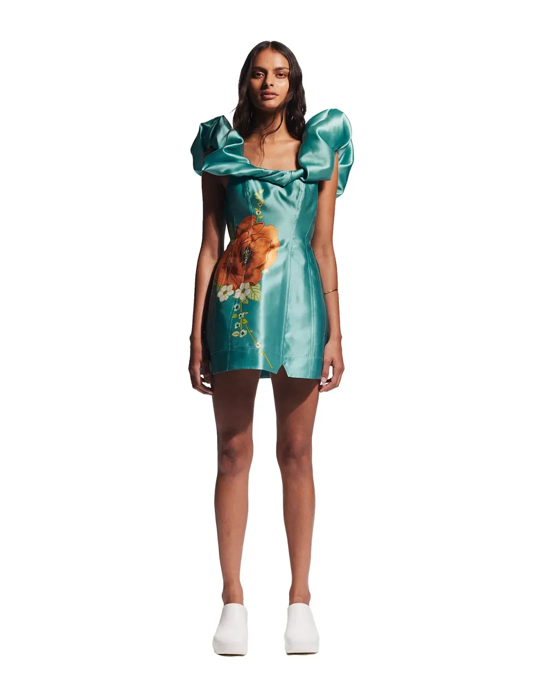 Alemais Regent Jade Mini Dress, Size 12 for rent on The Volte - main image