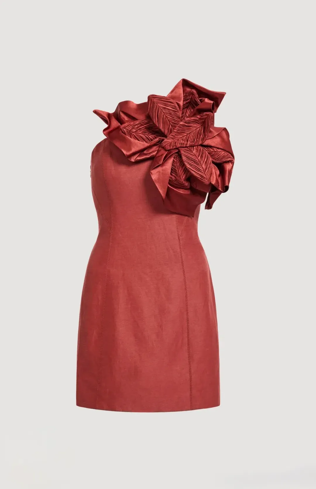 Aje Isla mini dress Rust Size 10 for rent on The Volte - main image